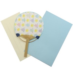 Letter paper "Ippitsusen" Attached Mini Japanese Fan Card
