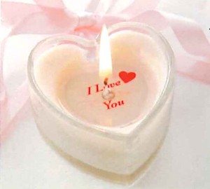 Message Candle Heart