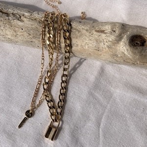 Plain Chain Necklace/Pendant Keyhole Neck