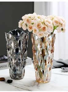 厚みのあるガラスの花瓶0703#STL779