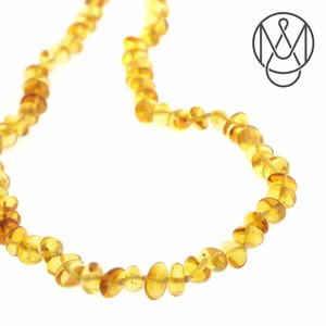 Amber Necklace Lemon type Olive 70 cm AMBER