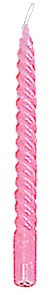 Spiral Candle 25 Pink