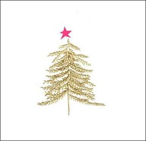 グリーティングカード クリスマス「ツリー」メッセージカード