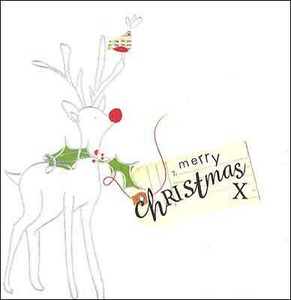 グリーティングカード クリスマス「トナカイ」メッセージカード