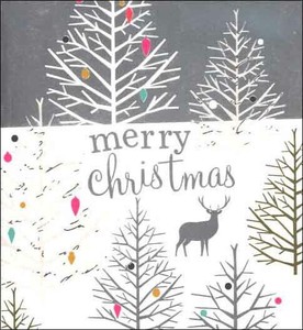 グリーティングカード クリスマス「ツリーとトナカイ」メッセージカード