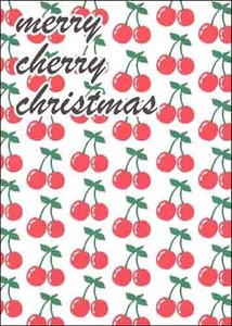 Greeting Card Christmas Cherry Message Card