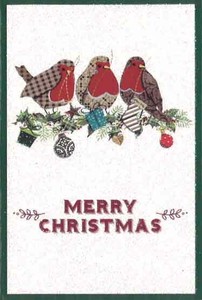 ミニカード クリスマス「三羽の鳥」メッセージカード