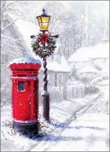 グリーティングカード クリスマス「ポスト」メッセージカード