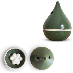 HASAMI Ware Made in Japan Aroma Diffuser 5 5 8 cm Cat Paw type Aroma Stone 5 Pcs Green