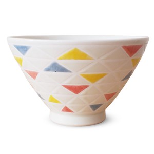 Hasami ware Rice Bowl Triangle L size 12cm Made in Japan