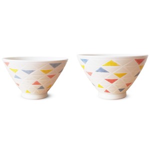 Hasami ware Rice Bowl Triangle 12cm Made in Japan