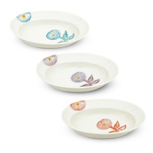 Hasami ware Side Dish Bowl Dahlia 3-colors Made in Japan