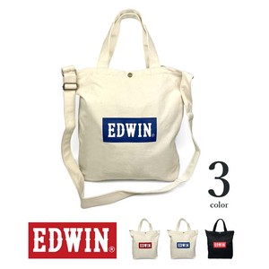 全3色 EDWIN エドウイン ボックスロゴ ショルダーバッグ トートバッグ（0411351）「2022新作」