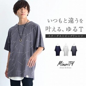 【Tシャツ】スターダスト柄ビッグシルエットTシャツ／MinoriTY