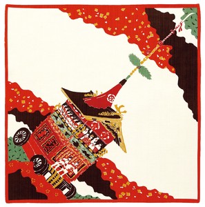 Shantan "Furoshiki" Japanese Traditional Wrapping Cloth Red