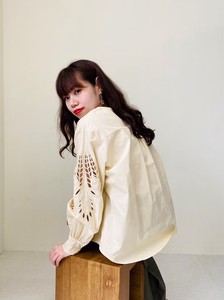 Cut Work Embroidery Sleeve Blouse