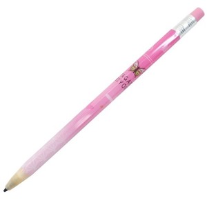 【シャープペン】和柄びより 鉛筆型シャープ チョウ ピンク