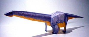 4　アパトサウルス　ペーパークラフト型紙
