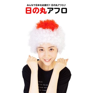 Japanese Flag Afro Cosplay Wig Pon Cosplay