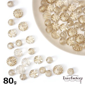 Beads Pearl Acrylic Gold Line Clear Beads Mix Assort