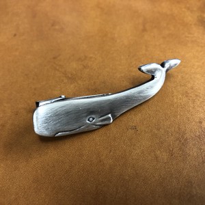 Tie Clip/Cufflink Whale Made in Japan