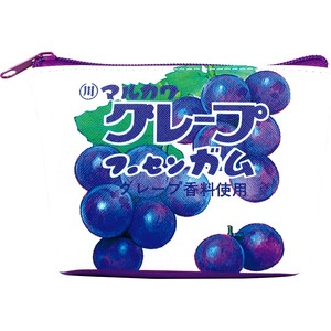 【ティーズ】お菓子シリーズ三角ポーチ　マルカワフーセンガム／グレープ
