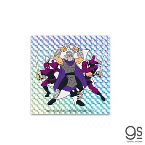 ミュータント・タートルズ キラキラ SHREDDER キャラクターステッカー レトロ 忍者 アニメ アメコミ TTS026