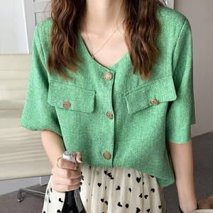 Ladies Outerwear Non-colored Short Sleeve Jacket Short Short Sleeve Polyester Elegance