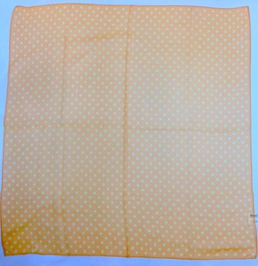 超特激安商品）スカーフ　シルクシフォンプリント日本製四角水玉柄スカーフ
