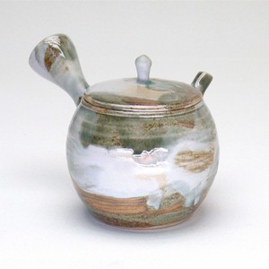 "Tokoname ware" Running Water Circle Shape Japanese Tea Pot