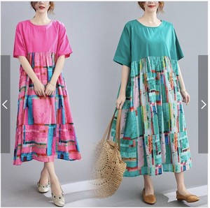 Casual Dress Pudding Spring/Summer One-piece Dress Ladies'