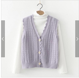 Sweater/Knitwear Knitted Long Sleeves T-Shirt Vest Ladies' Set of 2 NEW Autumn/Winter