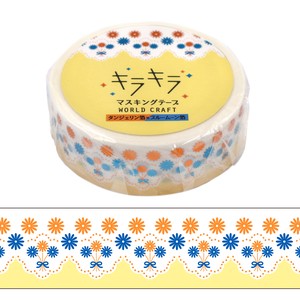 WORLD CRAFT Washi Tape Sticker Margaret Gift Kira-Kira Masking Tape Knickknacks 15mm