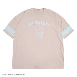 My Melody Sanrio Super Big T-shirt Pink Ladies Short Sleeve