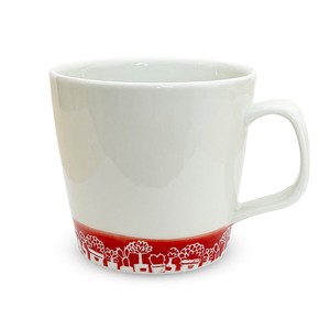 Hasami ware Mug Red Flower collection 270cc Made in Japan