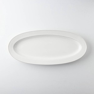 Mino ware Main Plate White Miyama Western Tableware 31cm Made in Japan