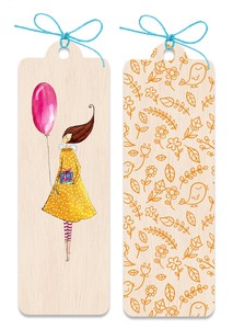 Little Natural Wood 100 Bookmark Bookmark Balloon