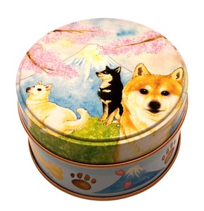 【国産原料】絢爛茶缶　犬　ブレンド茶、ギフト、おしゃれ缶