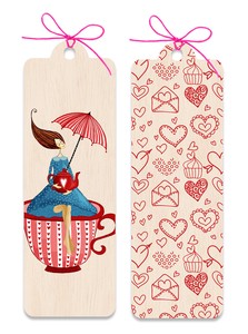 Little Natural Wood 100 Bookmark Bookmark Cup