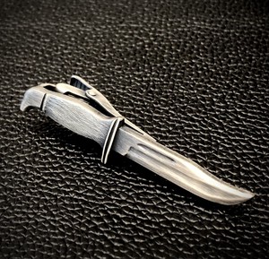 日本製 ネクタイピン タイバー ジャックナイフ サバイバルナイフ