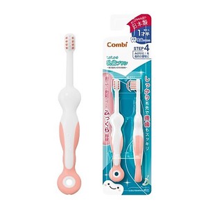 Combi Teteo Polishing Baby Teeth Brush P4 Pink