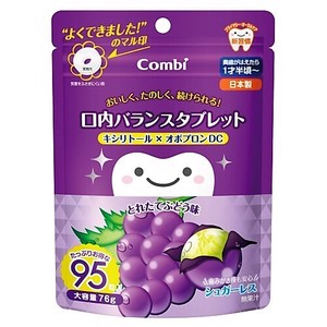 Combi Teteo Mouth Balance Tablet Freshly harvested grape flavor 9 5