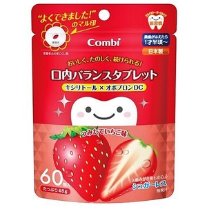 Combi Teteo Mouth Balance Tablet Freshly Picked Strawberry Flavor