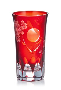Edo-glass Cup/Tumbler Red