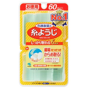 KOBAYASHI SEIYAKU Dental Floss Picks "Itoyoji" 60 Pcs