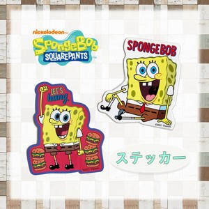 キャラクターステッカー　"スポンジボブ"