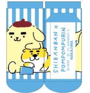 "Shibanban" Shibainu "POM POM PURIN" Socks Sanrio