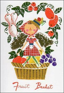 Postcard Basket Fruits