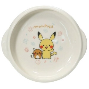 【キッズ食器】モンポケ 磁器製すくいやすい ボウル ピカチュウ
