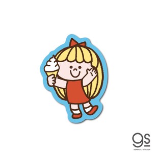 SWIMMER 女の子 アイス ミニステッカー キャラクター スイマー ブランド かわいい レトロ 雑貨 SWM044